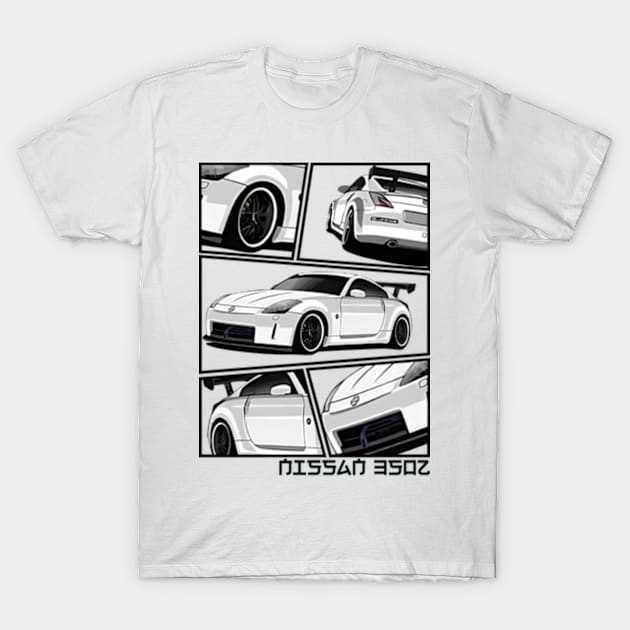 Nissan 350Z, JDM Car T-Shirt by T-JD